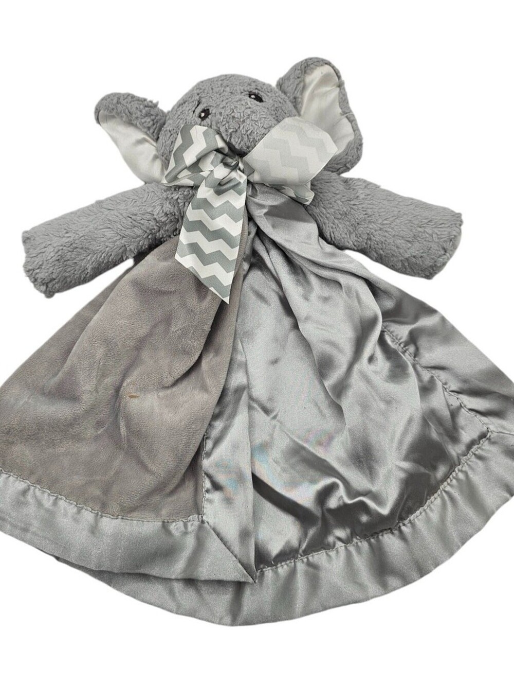 Bearington Elephant Baby Lovey Security Blanket Plush Stuffed Animal